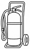 Fahrbahre Löschgeräte Icon